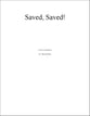 Saved, Saved! piano sheet music cover